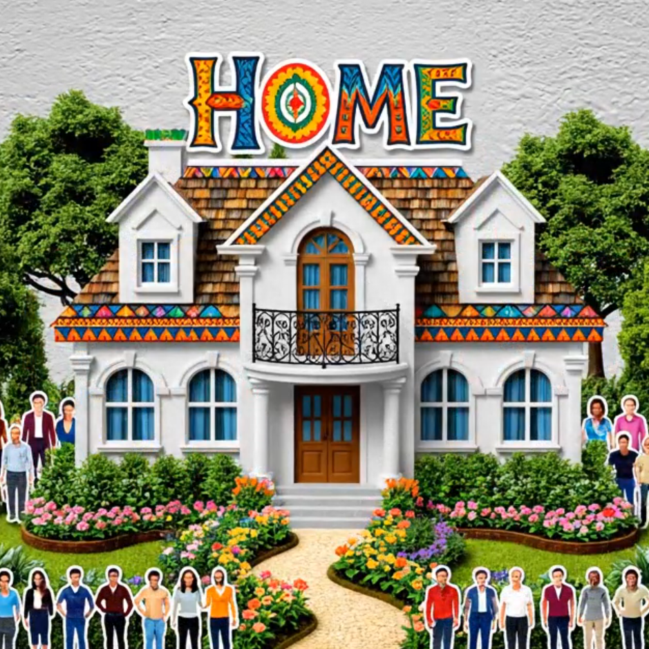 A sketch of our first idea made by Gemini.