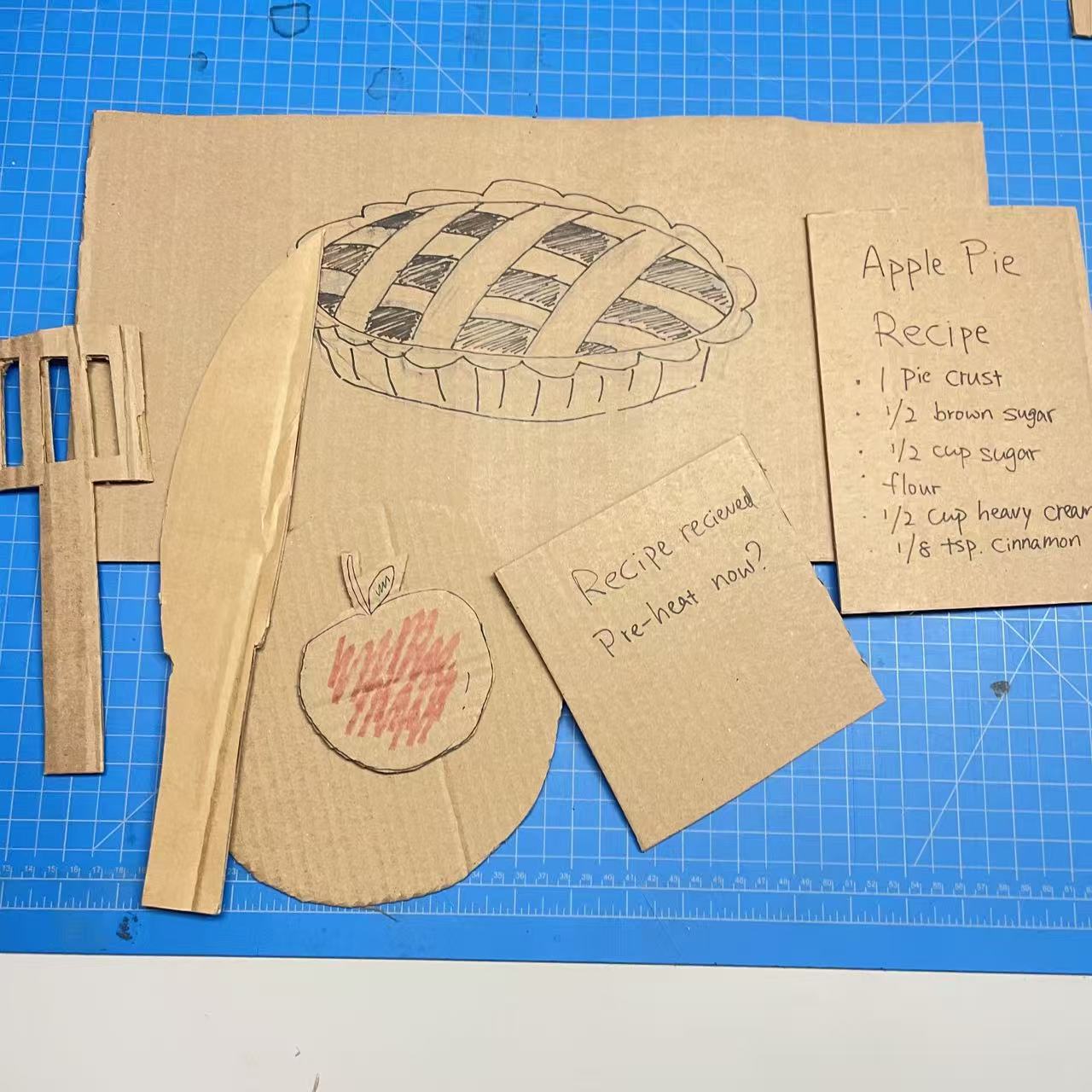 Props prepared before the start of the Smart Kitchen Mini-Theater.